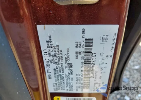 2016 Ford Fusion Titanium from USA, damaged, VIN 3FA6P0K9XGR370177